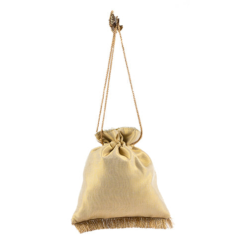 Glistening Golden Potli Bag