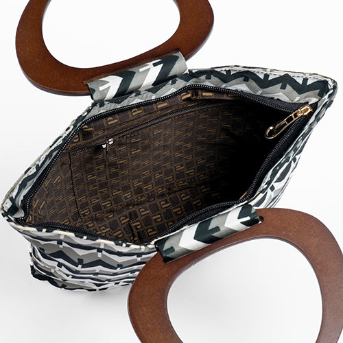 Wooden handle with Parsi work